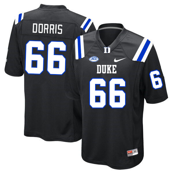 Men #66 Caleb Dorris Duke Blue Devils College Football Jerseys Stitched Sale-Black - Click Image to Close